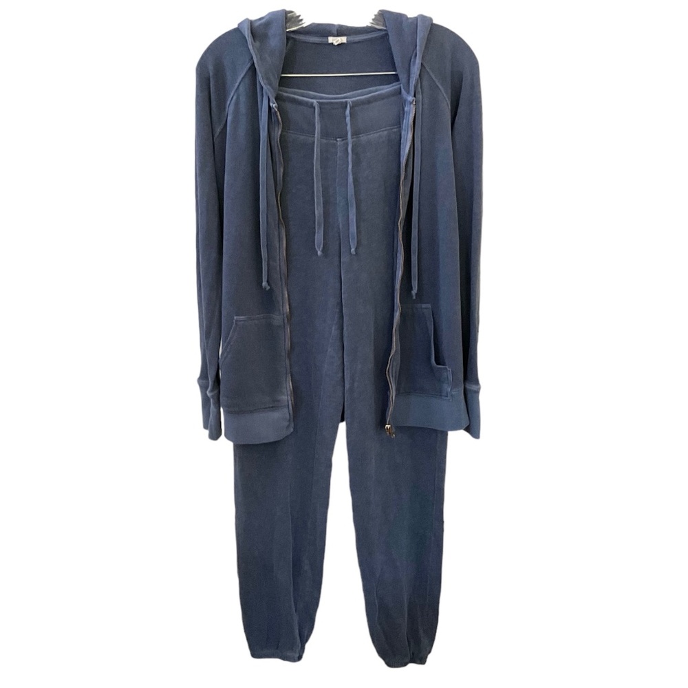J Crew - XXS Hoodie Joggers Set - Blue Sweatsuit Tracksuit Sweatshirt Sweatpants